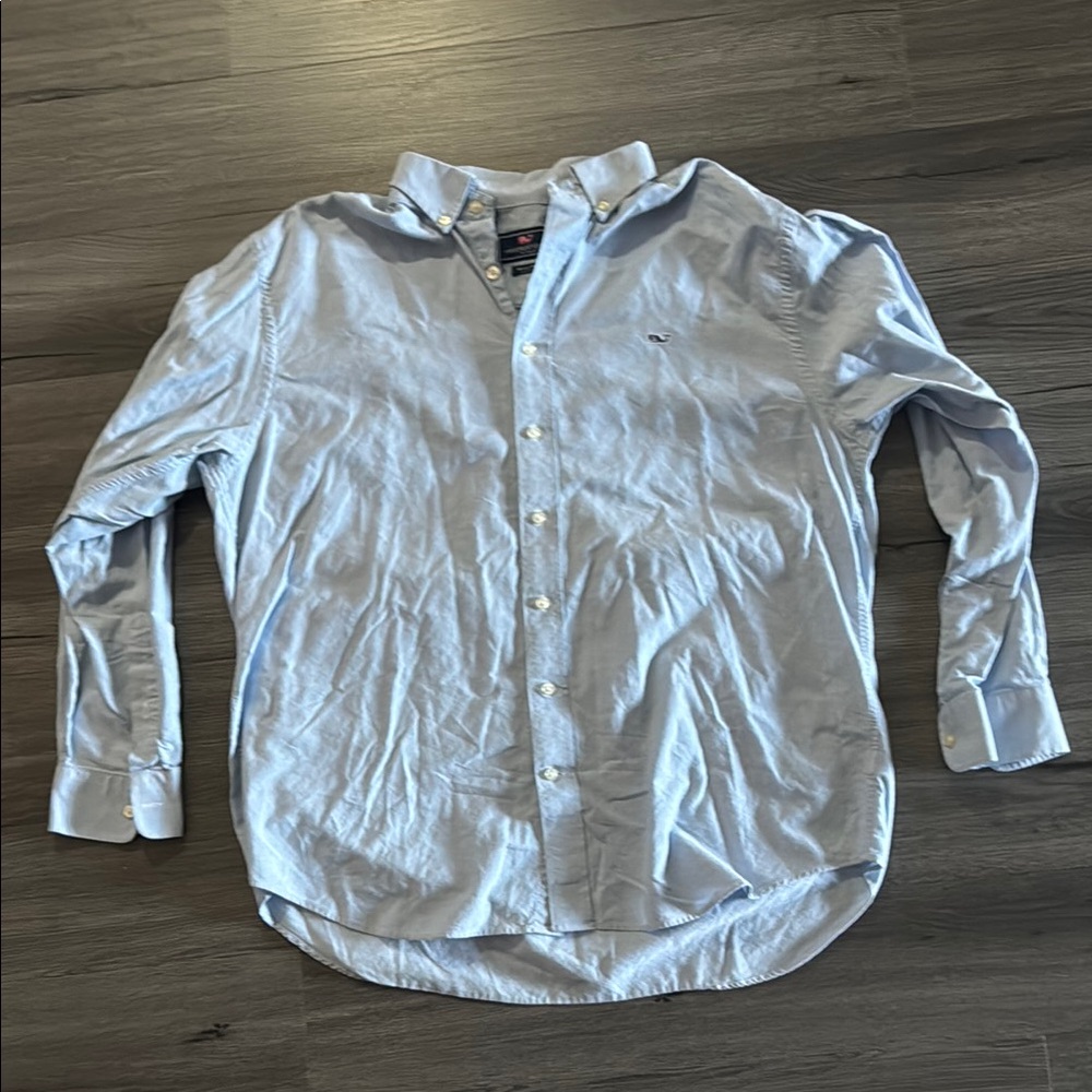Vineyard Vines Blue Casual Button Down Shirt
